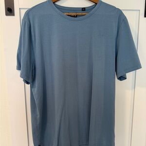 Cuts Men's Blue Crew Neck T-Shirt
